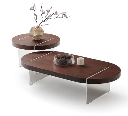 中古風簡約 客廳 組合茶几（天空之鏡微晶石）YJJ-2422